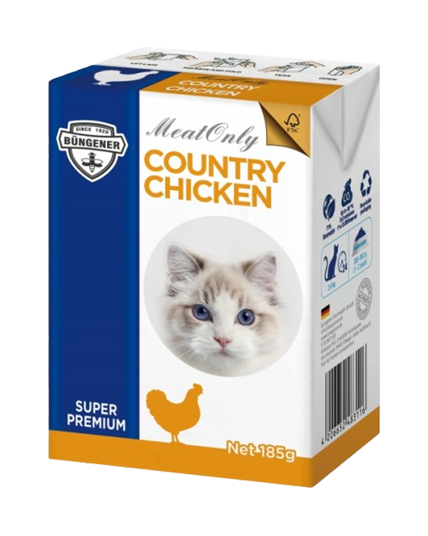 Büngener Meatonly Tetra Recart Wet Food - COUNTRY CHICKEN